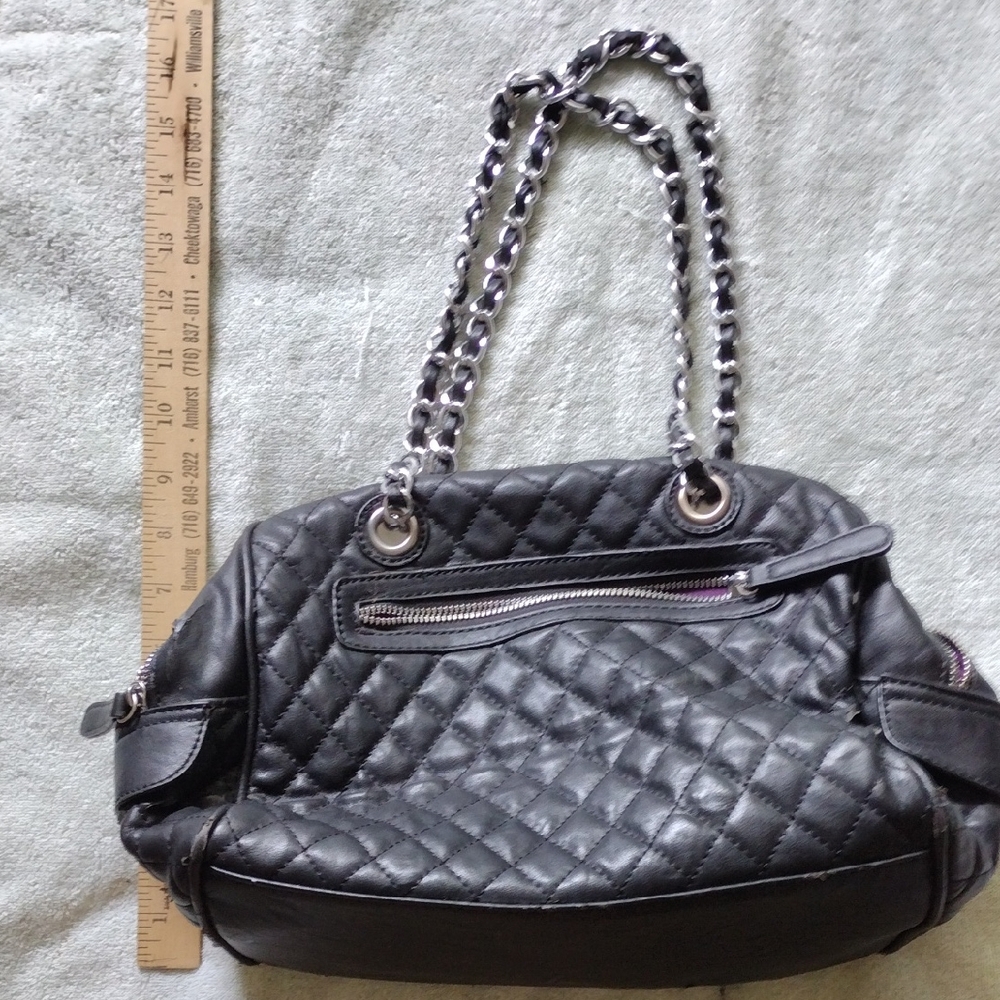 Shiraleah Black Quilted Shoulder Bag